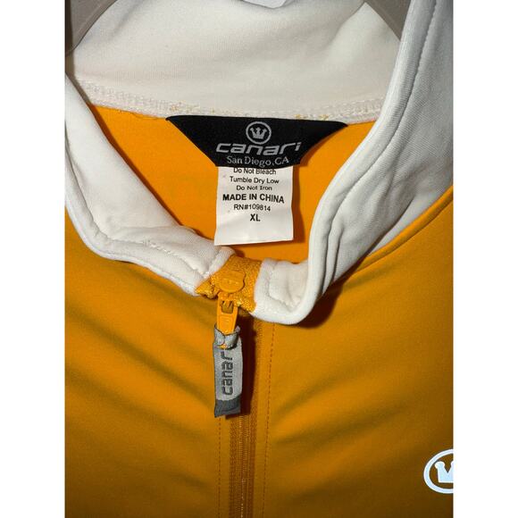 CANARI Cyclewear Pro Cycling Jersey Back Pockets Azure Men's - size XL - Picture 2 of 10